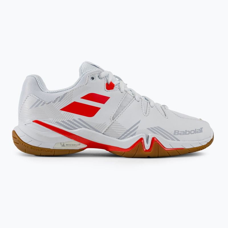 Încălțăminte de badminton pentru femei Babolat Shadow Spirit white/lavender 2