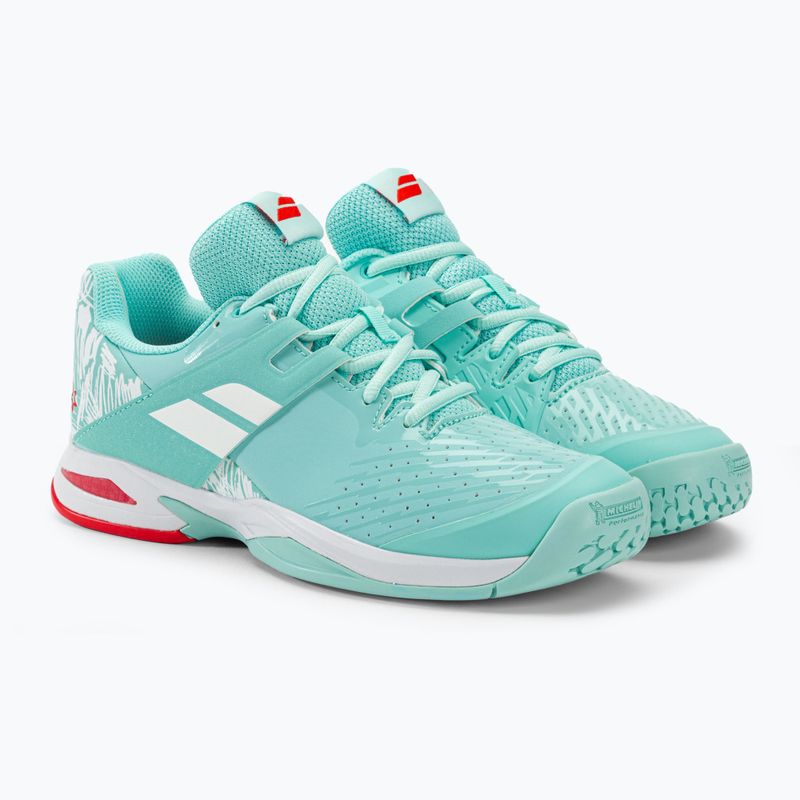 Babolat Propulse All Court JR, pantofi de tenis pentru copii yucca/alb 4