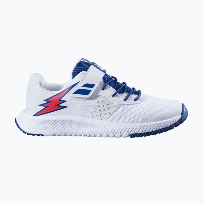 Babolat Pulsion All Court Kid pantofi de tenis alb/albastru de stat