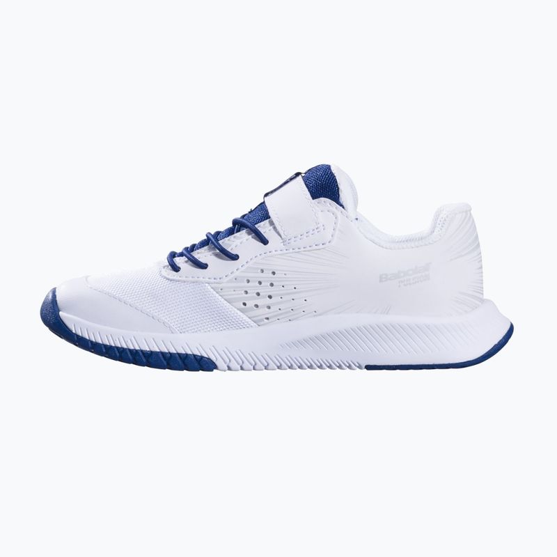 Babolat Pulsion All Court Kid pantofi de tenis alb/albastru de stat
