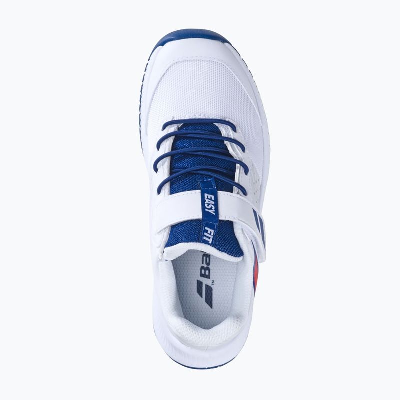 Babolat Pulsion All Court Kid pantofi de tenis alb/albastru de stat