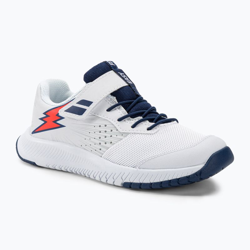 Babolat Pulsion All Court Kid pantofi de tenis alb/albastru de stat