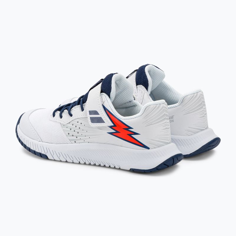 Babolat Pulsion All Court Kid pantofi de tenis alb/albastru de stat