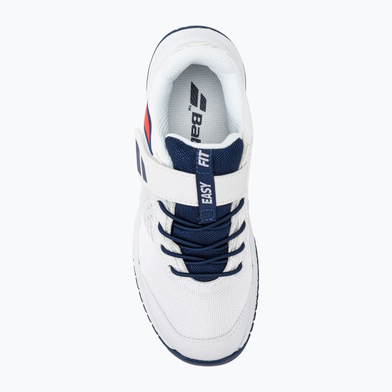 Babolat Pulsion All Court Kid pantofi de tenis alb/albastru de stat