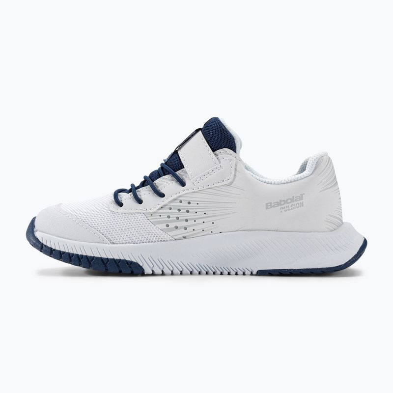 Babolat Pulsion All Court Kid pantofi de tenis alb/albastru de stat