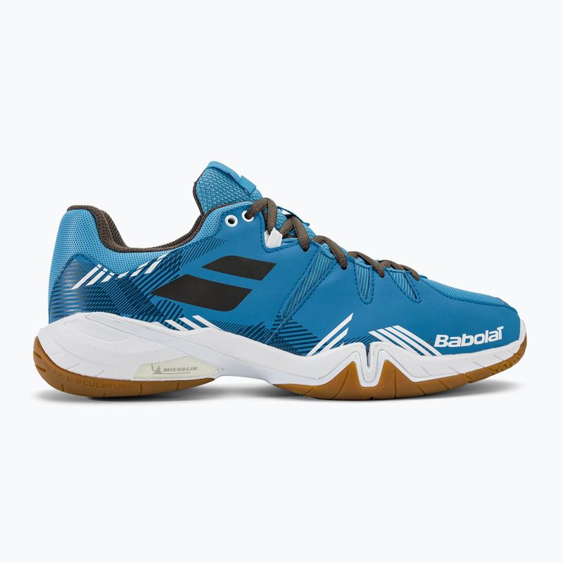 Încălțăminte de badminton pentru bărbați Babolat Shadow Spirit blue/black 2