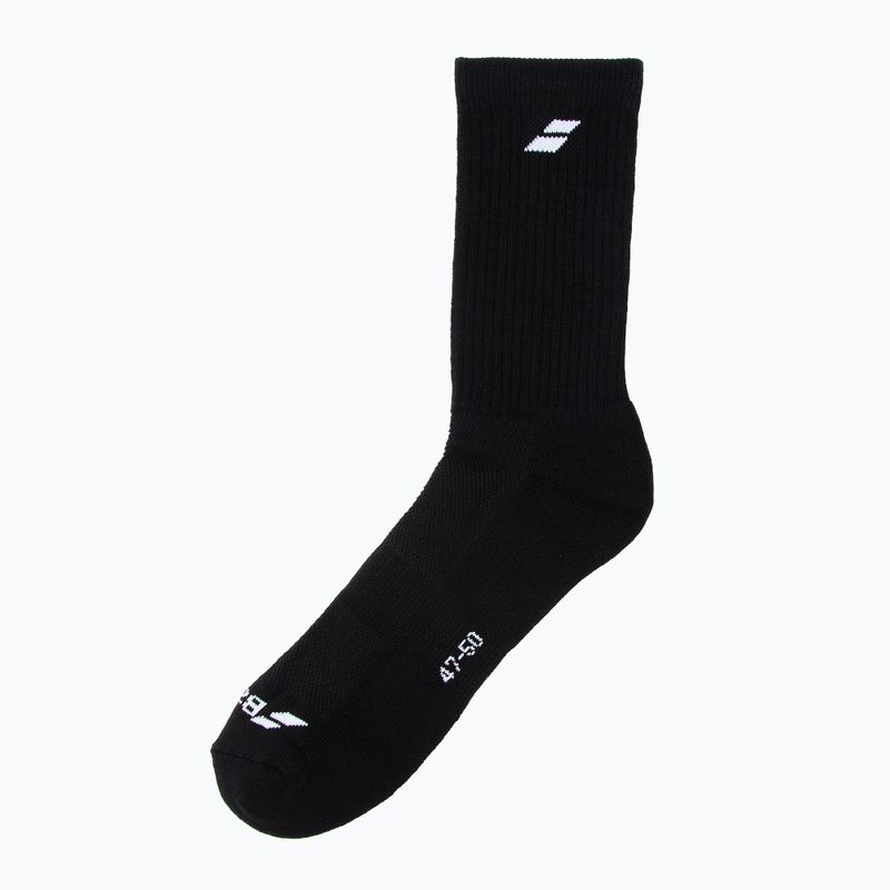 Șosete Babolat 3 perechi negru/negru 2