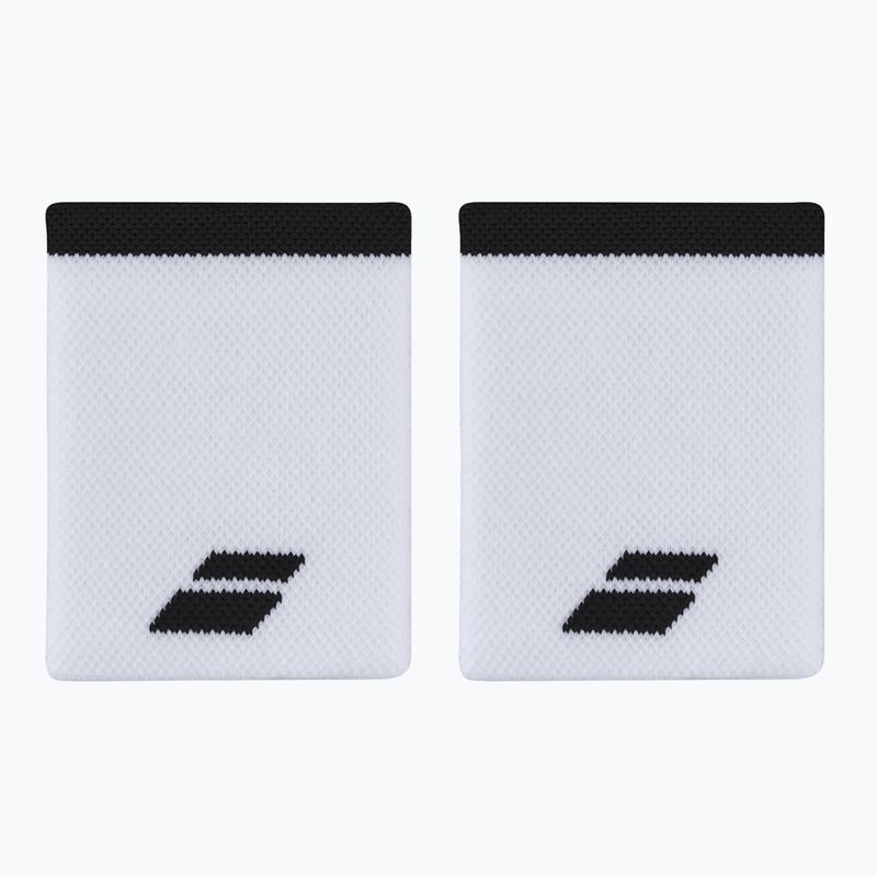 Babolat Logo Jumbo Wristband 2 buc alb/negru