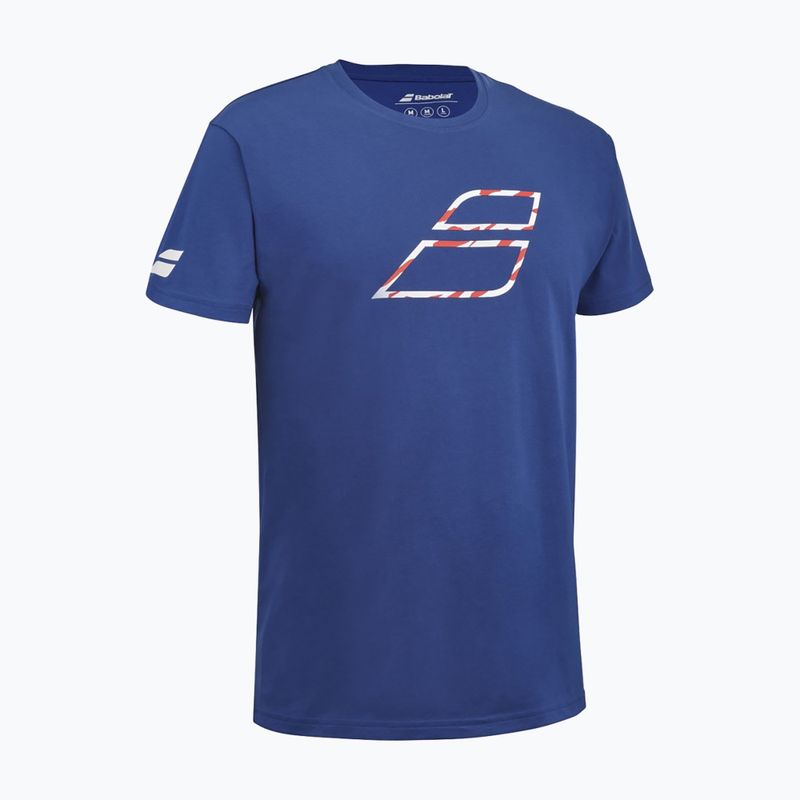 Tricou pentru bărbați Babolat Exercise Big Flag sodalite blue 2