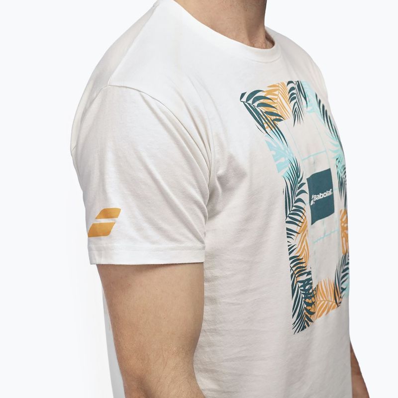 Babolat tricou pentru bărbați Exercise Message 1000 alb/alb