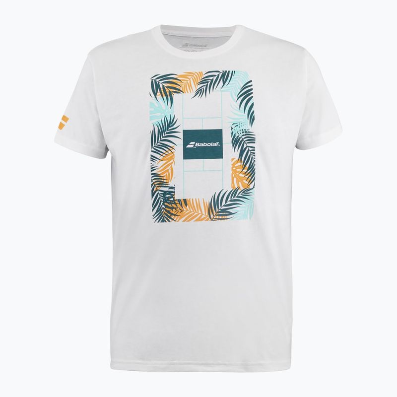 Babolat tricou pentru bărbați Exercise Message 1000 alb/alb