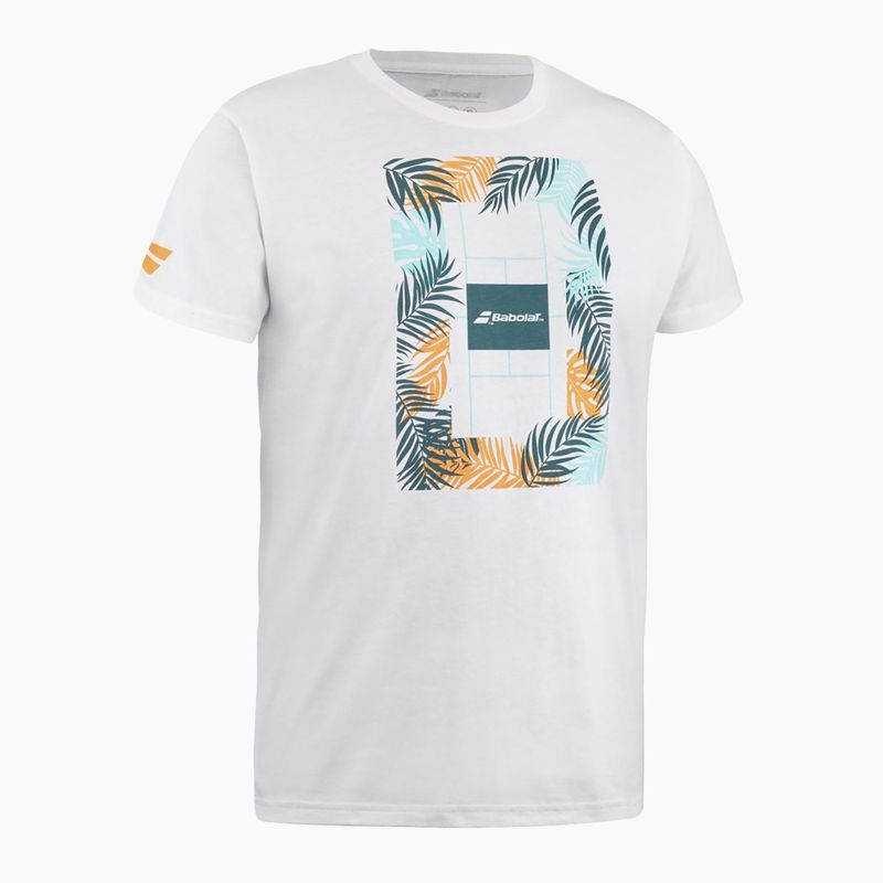 Babolat tricou pentru bărbați Exercise Message 1000 alb/alb