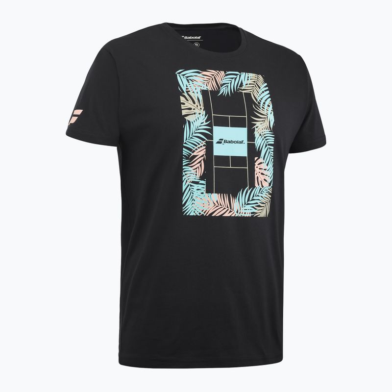 Tricou Babolat bărbați Exercise Message 2000 negru/negru 2