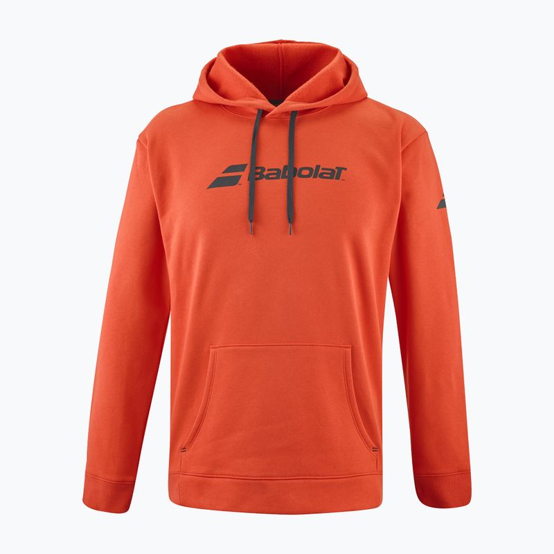 Hanorac de tenis pentru bărbați Babolat Exercise Hood Sweat fiesta red