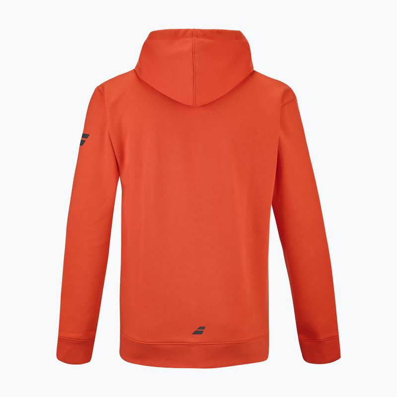 Hanorac de tenis pentru bărbați Babolat Exercise Hood Sweat fiesta red 2