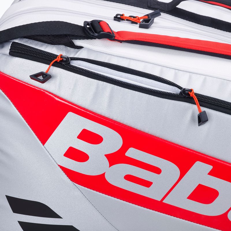 Babolat RH Pro Padel Juan Lebron 62 l alb / argint / roșu padel sac 3