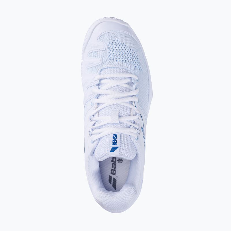 Încălțăminte de padel pentru femei  Babolat Sensa W white/ cool blue 4