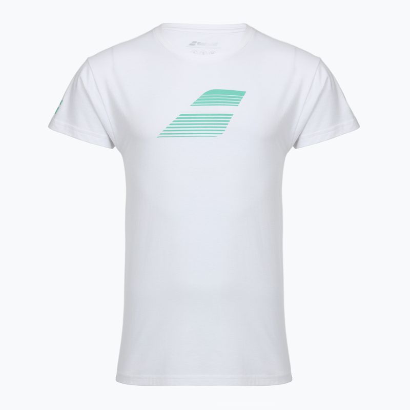 Tricou pentru bărbați Babolat Exercise Big Flag white/white