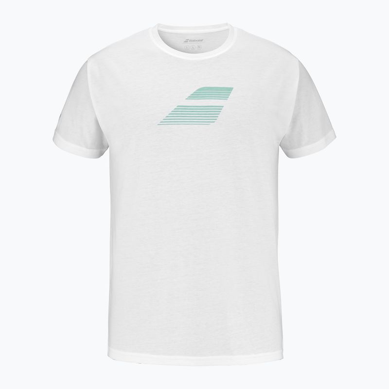 Tricou pentru bărbați Babolat Exercise Big Flag white/white