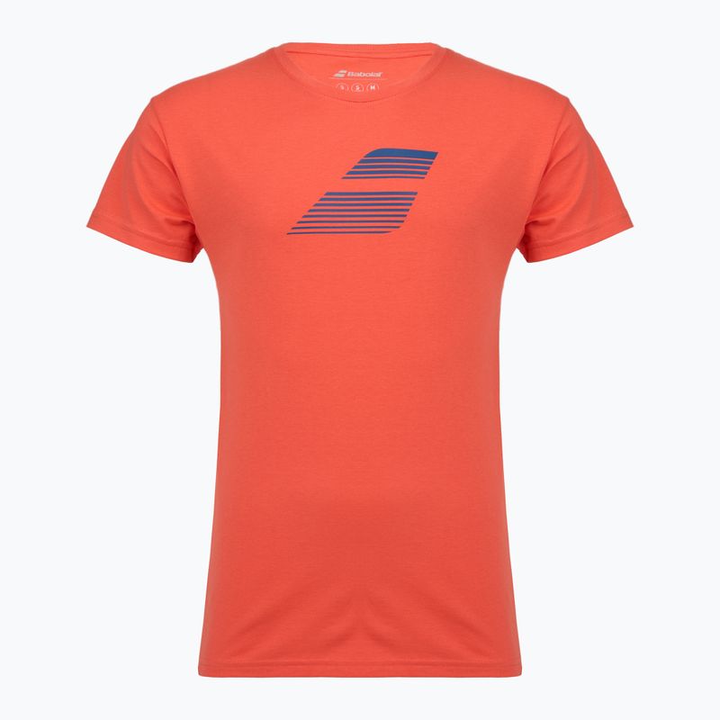 Tricou pentru bărbați Babolat Exercise Big Flag hot coral