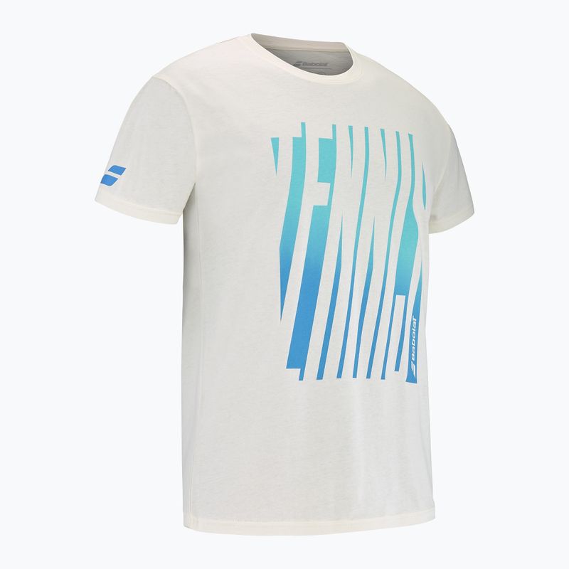 Tricou pentru bărbați Babolat Exercise Message cannoli cream 2