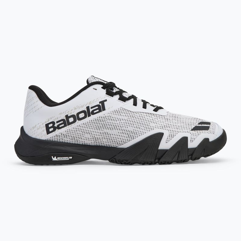 Încălțăminte de padel pentru bărbați Babolat Jet Viva white/ black 2