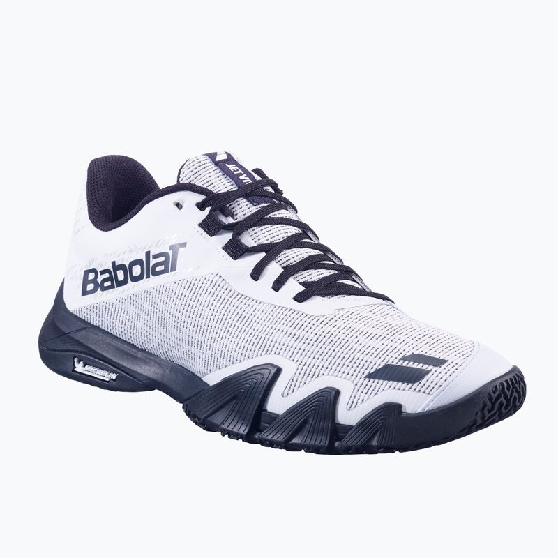 Încălțăminte de padel pentru bărbați Babolat Jet Viva white/ black 8