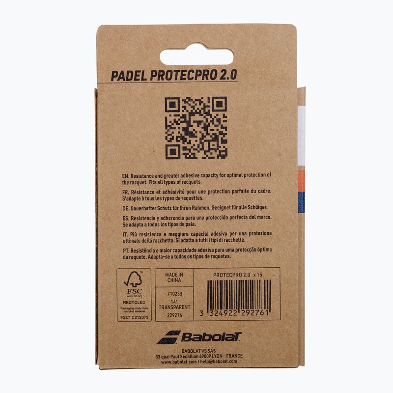 Bandă de protecție Babolat Protecpro 2.0 X15 transparent 3