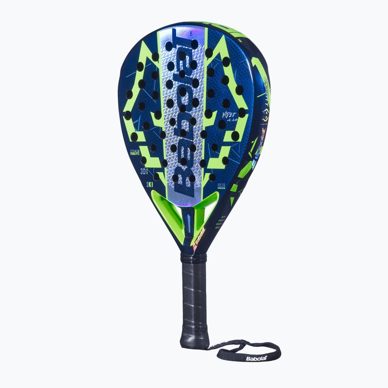 Rachetă de padel Babolat Viper Juan Lebron 3.0 FW blue depths/green flash 2