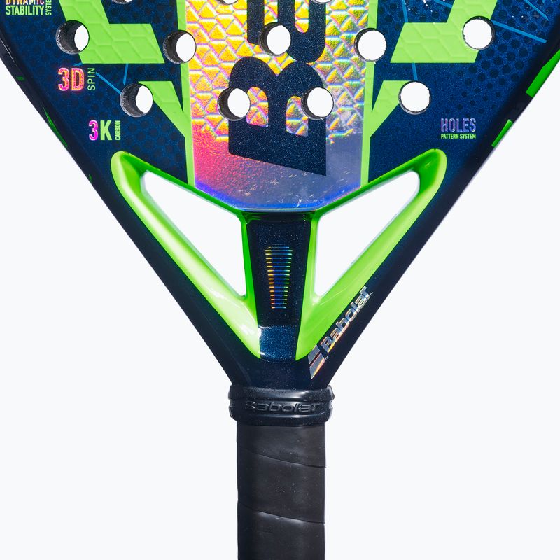 Rachetă de padel Babolat Viper Juan Lebron 3.0 FW blue depths/green flash 4