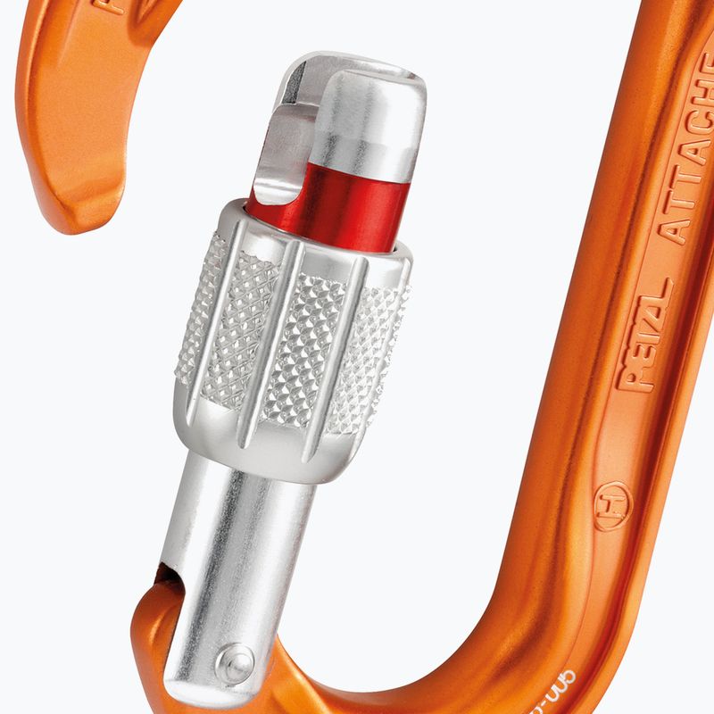 Petzl Attache carabinier portocaliu M38A SL 3