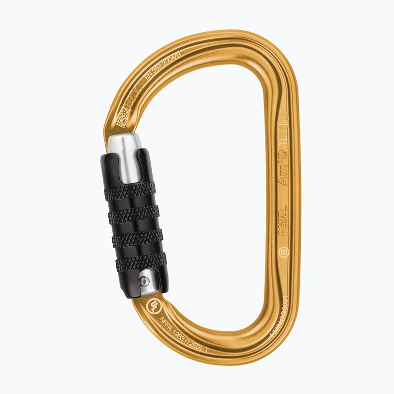 Petzl Am'D Triact-Lock carabină aurie M34A TLY