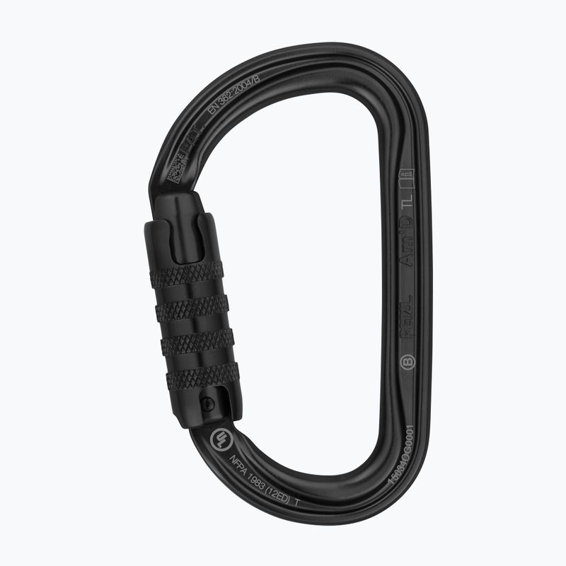 Carabinieră de escaladă Petzl Am'D Triact-Lock TLN neagră