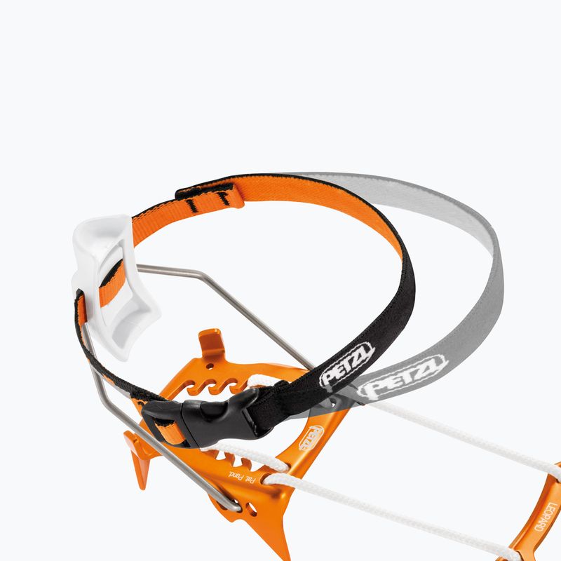 Crampoane automate Petzl Leopard LeverLock Fil portocaliu T01A LLF 4