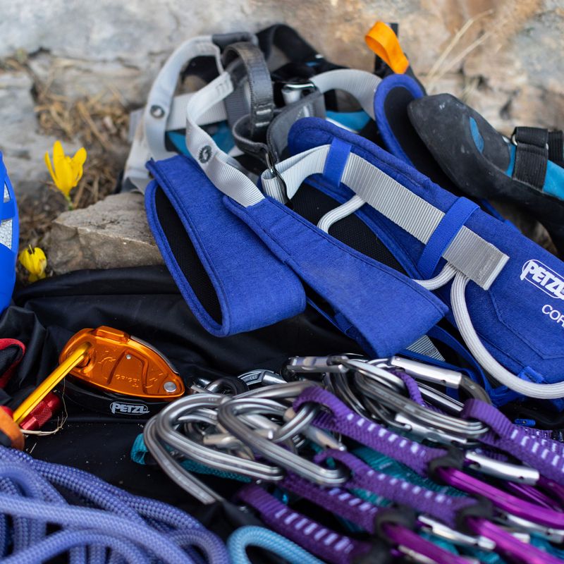 Dispozitiv de asigurare Petzl Grigri + portocaliu D13A AG 2