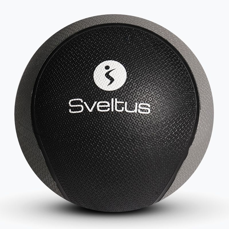 Minge medicinală Sveltus Medicine Ball Rubber 1 kg grey/ black