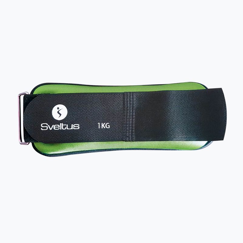 Greutăți pentru gleznă și încheietura mâinii 1 kg 2 buc. Sveltus Weighted Cuff verde 0942 2