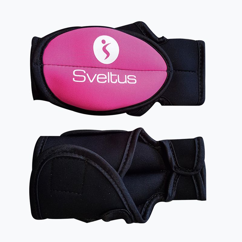 Greutăți pentru încheietura mâinii Sveltus Pilox black/pink 2