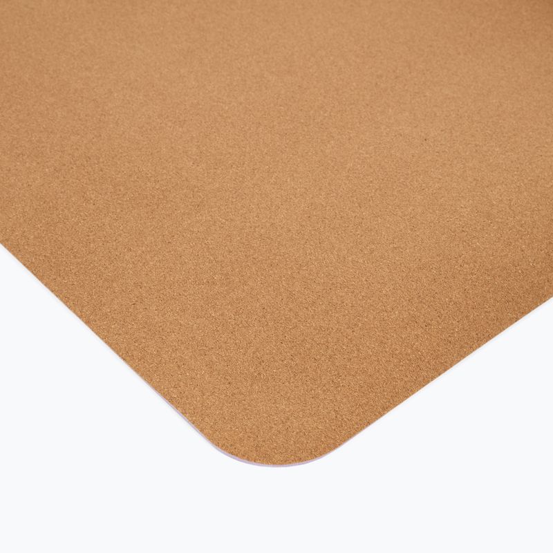 Covoraș de exerciții Sveltus Cork Yoga natural/ lilac 4