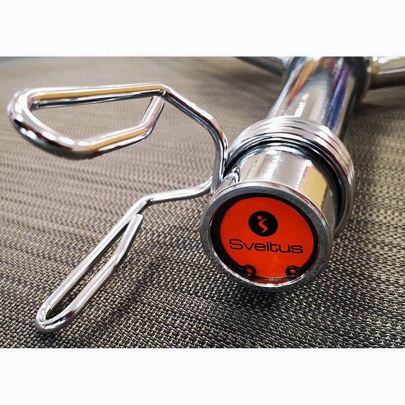 Bară trap bar  Sveltus Olympic Trap Bar + 2 Stop Disques chrome 2