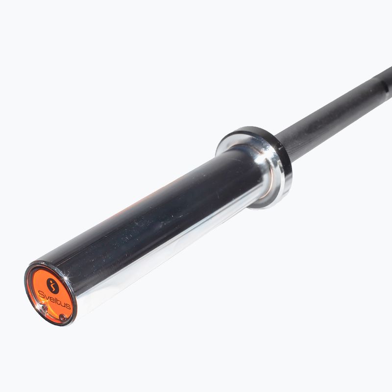 Bară dreaptă Sveltus Training Bar + 2 Spring Collars 175 cm chrome 4