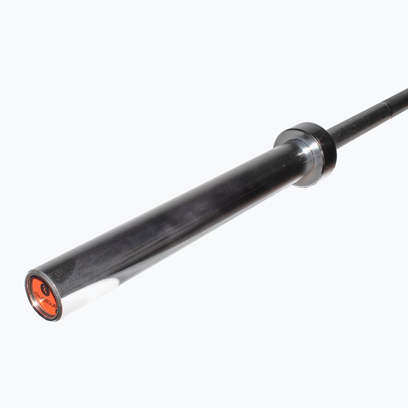 Bară dreaptă Sveltus Training Bar + 2 Spring Collars 220 cm chrome 4