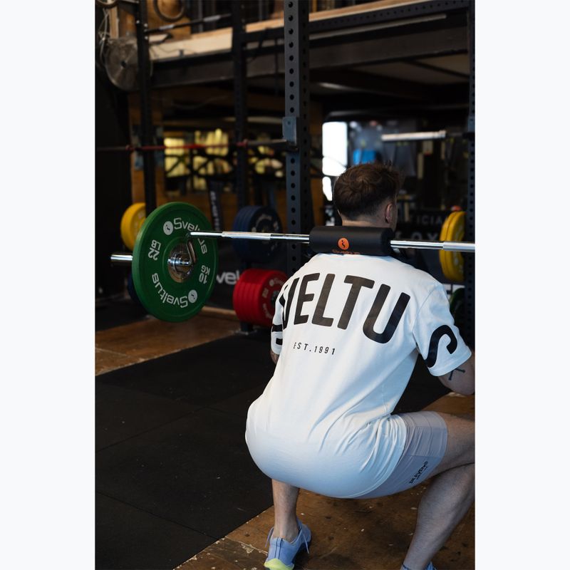 Bară olimpică pentru genuflexiuni + 2 cleme Sveltus Safety Squat Bar chrome/black 3