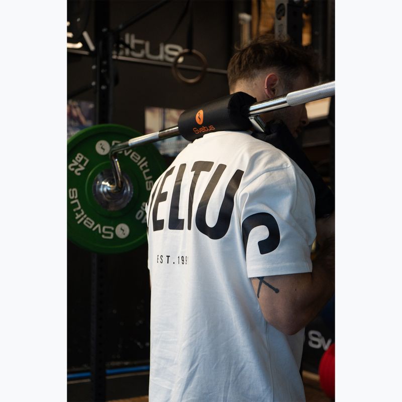 Bară olimpică pentru genuflexiuni + 2 cleme Sveltus Safety Squat Bar chrome/black 4