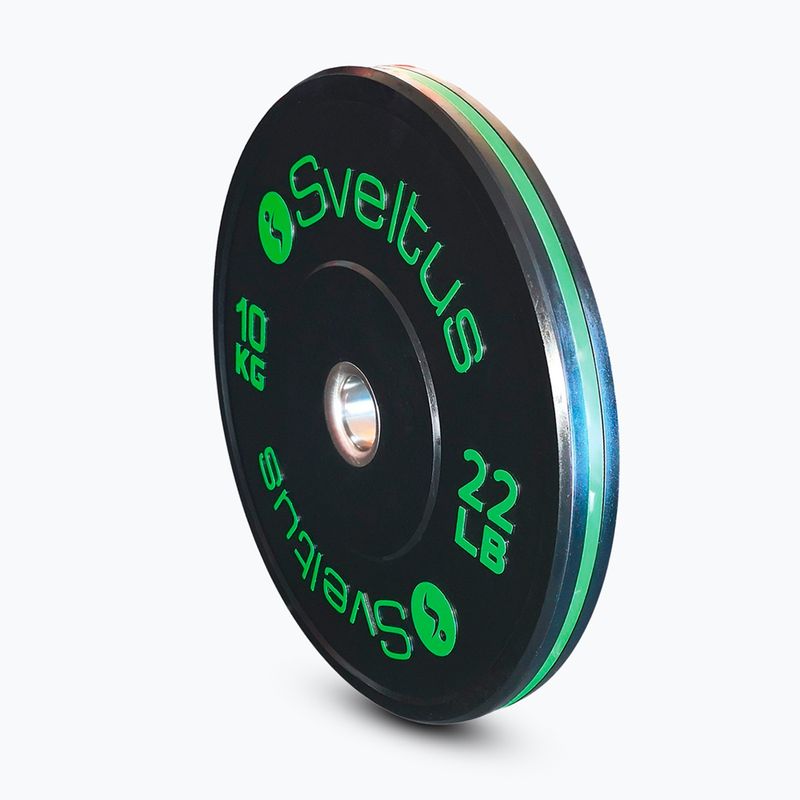 Disc bumper olimpic Sveltus Training Olympic Disc 10 kg black 2