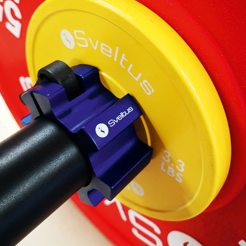 Cleme pentru bară Sveltus Aluminium Stop Disc 2 buc. blue 3