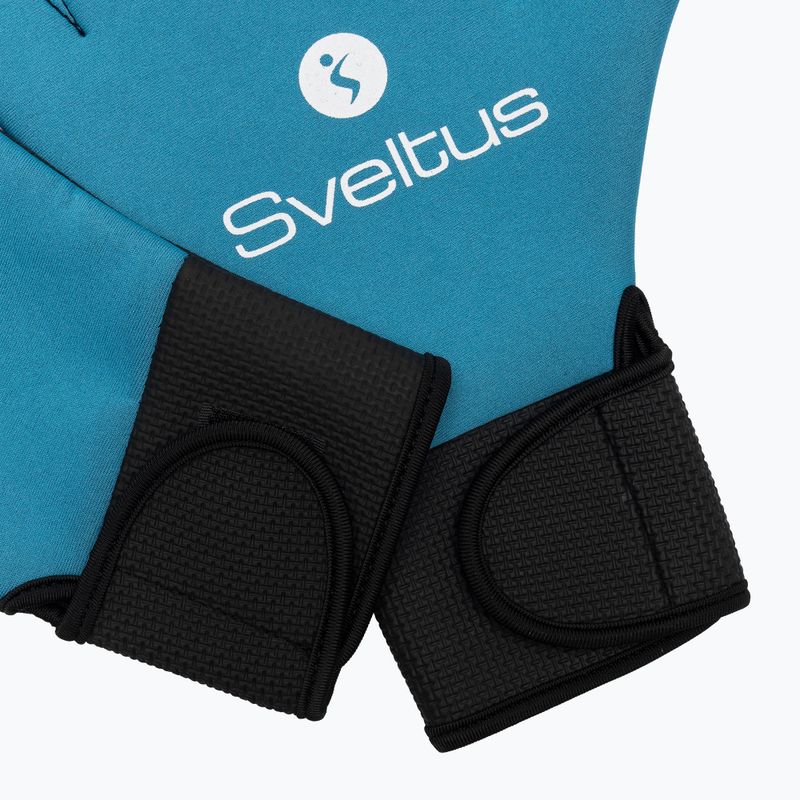 Mănuși de aquafitness Sveltus 1840 Aqua black/blue 5