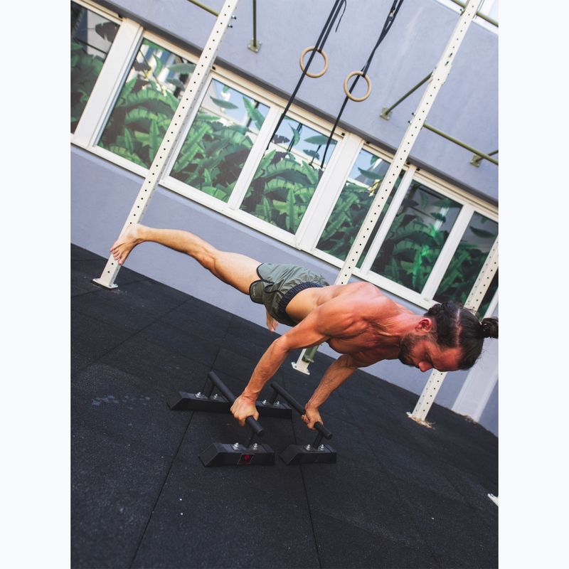 Mânere pentru flotări Sveltus Parallette 2 buc. black 6