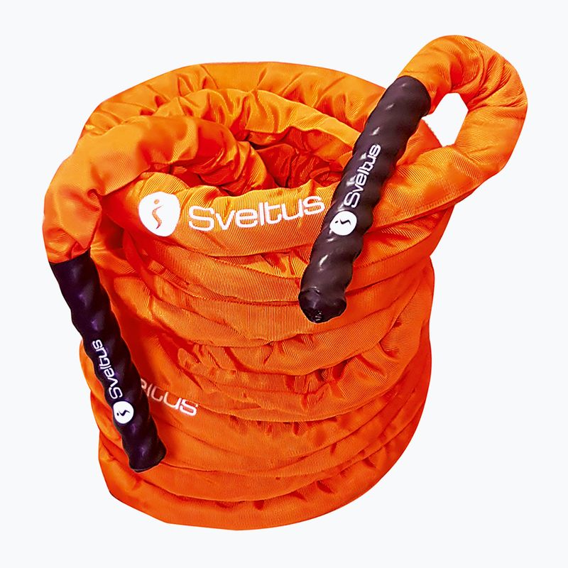 Coardă de antrenament Sveltus Battle Rope Premium 38 mm orange 2
