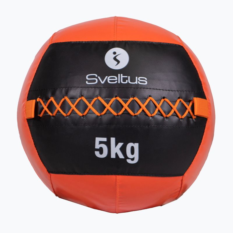 Minge medicinală Sveltus Wall Ball 5 kg black/red